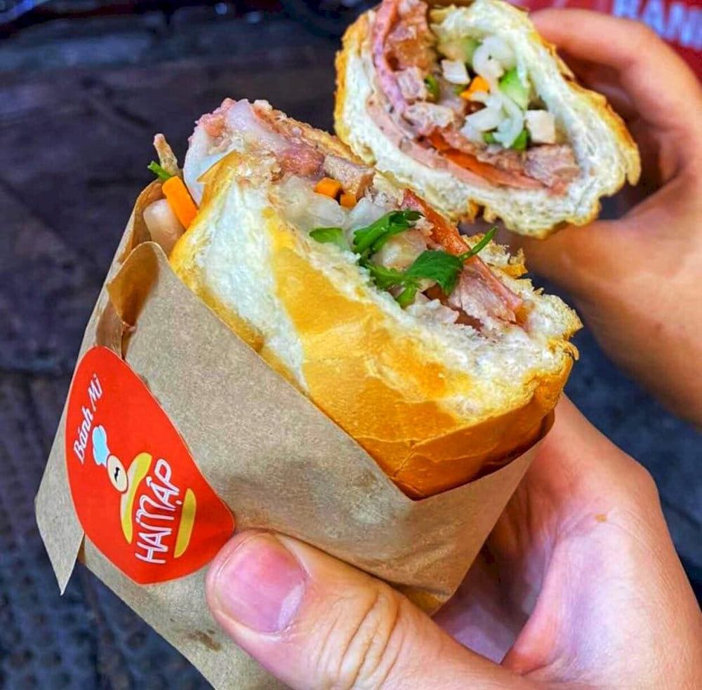Banh Mi Hai Map is one of the most delicious banh mi in Hanoi